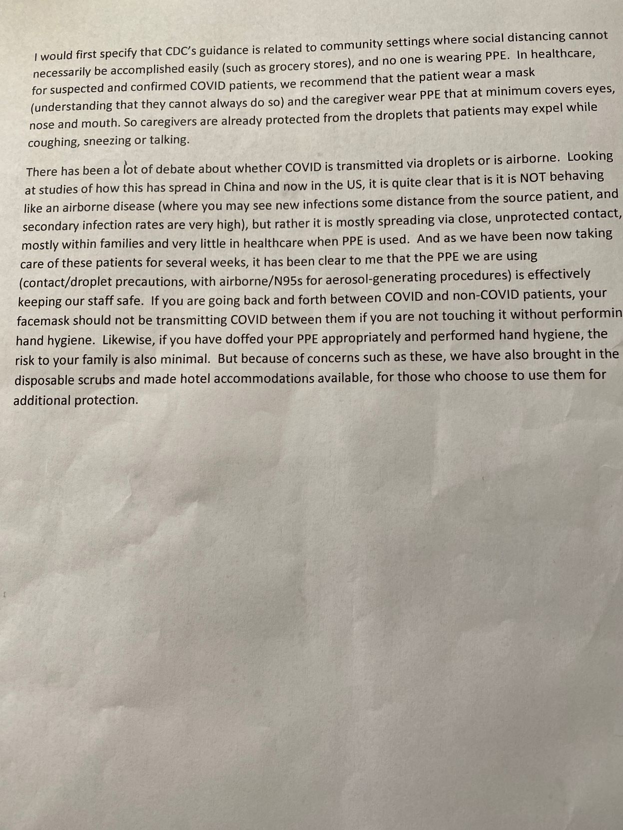 ChristianaCare internal document